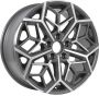 Легковой диск KDW KD1710 7x17 5x114,3 ET50 66,1 Grey Front Polished (уценка: мятый обод)